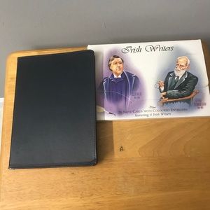 Markings leather journal and 20 Irish writer cards